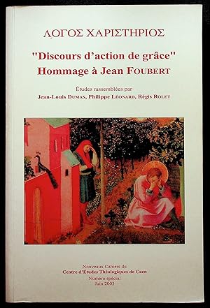 Imagen del vendedor de Discours d'action de grce" Hommage  Jean Foubert a la venta por LibrairieLaLettre2