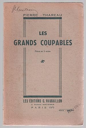 Seller image for Les grands coupables for sale by LibrairieLaLettre2