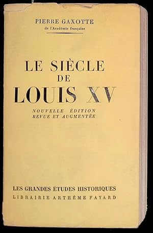 Image du vendeur pour Le sicle de Louis XV mis en vente par LibrairieLaLettre2