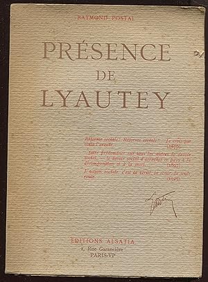 Seller image for Prsence de Lyautey for sale by LibrairieLaLettre2