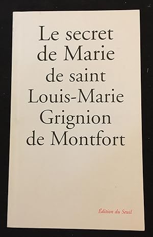 Seller image for Le secret de Marie for sale by LibrairieLaLettre2