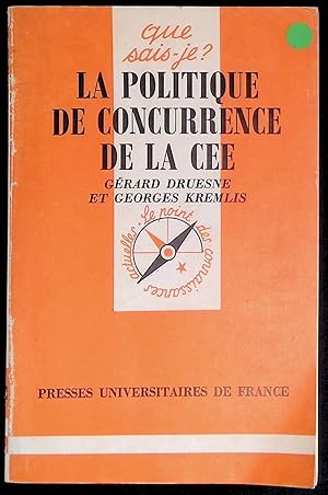 Image du vendeur pour La politique de concurrence de la CEE mis en vente par LibrairieLaLettre2