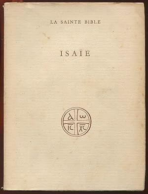 Imagen del vendedor de La sainte Bible - Isae a la venta por LibrairieLaLettre2