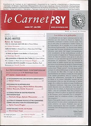 Imagen del vendedor de Le Carnet PSY numro 127, juin 2008 - Dossier : La psychosomatique contemporaine a la venta por LibrairieLaLettre2