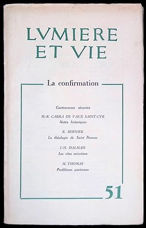 Imagen del vendedor de Lumire et Vie n51 Tome X janvier-mars 1961 - La confirmation a la venta por LibrairieLaLettre2