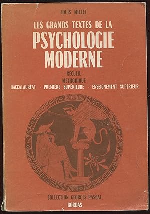 Seller image for Les grands textes de la psychologie moderne - Recueil mthodique Baccalaurat. Premire suprieure. Enseignement suprieur for sale by LibrairieLaLettre2