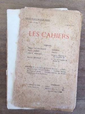 Bild des Verkufers fr Les cahiers, 3me anne, nouvelle srie, n1, 15 janvier 1914 zum Verkauf von LibrairieLaLettre2