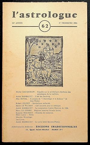 Seller image for L'astrologue 16e anne n62, 2me trimestre 1983 for sale by LibrairieLaLettre2