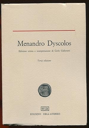 Image du vendeur pour Menandro Dyscolos mis en vente par LibrairieLaLettre2