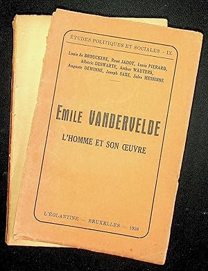 Imagen del vendedor de Emile Vandervelde - L'homme et son oeuvre a la venta por LibrairieLaLettre2