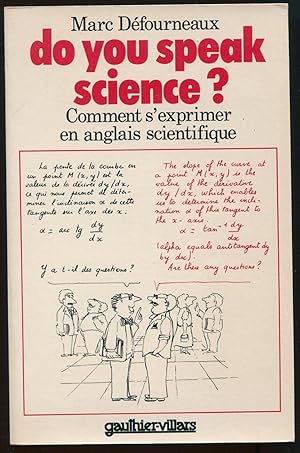 Imagen del vendedor de Do you speak science ? Comment s'exprimer en anglais scientifique a la venta por LibrairieLaLettre2