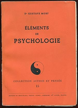 Seller image for Elments de psychologie for sale by LibrairieLaLettre2