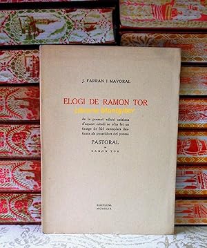 Imagen del vendedor de ELOGI DE RAMON TOR a la venta por montgiber