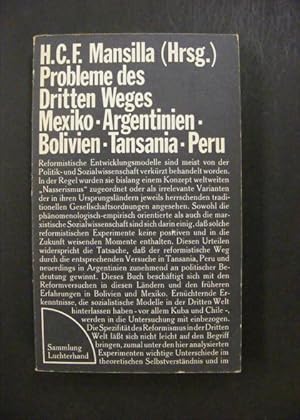 Seller image for Probleme des Dritten Weges - Mexiko, Argentinien, Bolivien, Tansania, Peru for sale by Antiquariat Strter