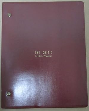 The Critic: A Play in Two Acts [Signed Typescript]