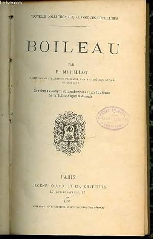Imagen del vendedor de BOILEAU - NOUVELLE COLLECTION DES CLASSIQUES POPULAIRES. a la venta por Le-Livre