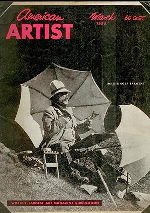 Imagen del vendedor de American Artist; March 1955 a la venta por Ramblin Rose Books