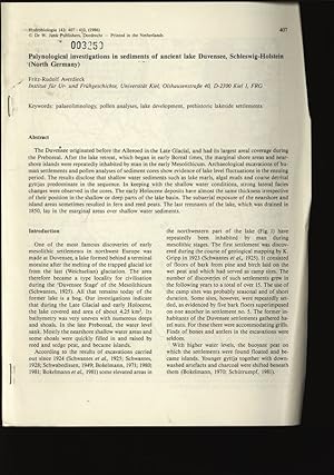 Bild des Verkufers fr Palynological investigations in sediments of ancient lake Duvensee, Schleswig-Holstein (North Germany). Hydrobiologia 143: 407-410 zum Verkauf von Antiquariat Bookfarm