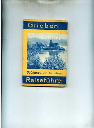 Imagen del vendedor de Bodensee. Vorarlberg und Rheinfahrt Konstanz - Schaffhausen. 8. Auflage. Mit 8 Karten, einer Rundsicht und 10 Abbildungen. a la venta por Klaus Kreitling