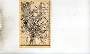 Fulda. 1 alter Orig.- Stadtplan.