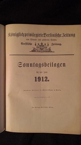 Königlich privilegierte Berlinische Zeitung von Staats- und gelehrten Sachen. Vossische Zeitung. ...