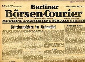 Berliner Börsen-Courier. Moderne Tageszeitung für alle Gebiete.