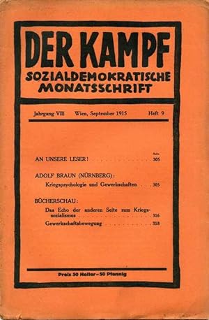 Der Kampf. Sozialdemokratische Monatsschrift.