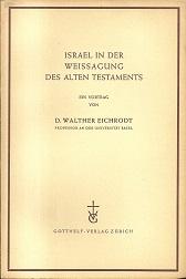 Imagen del vendedor de Israel in den Weissagungen des Alten Testaments. Ein Vortrag. a la venta por Antiquariat Axel Kurta