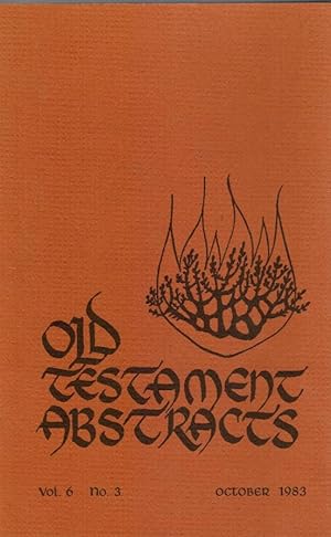 Seller image for Old Testament Abstracts: Vol 6, No 3 October 1983 for sale by Bookshop Baltimore