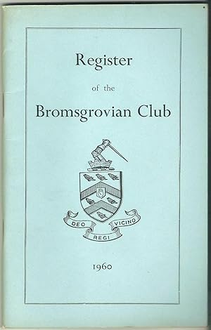 Register of the Bromsgrovian Club March 1960