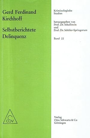 Seller image for Selbstberichtete Delinquenz: Eine empirische Untersuchung. for sale by Antiquariat Bernhardt