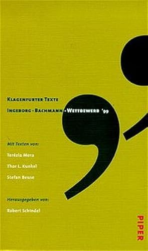 Bild des Verkufers fr Klagenfurter Texte Ingeborg-Bachmann-Wettbewerb 1999 zum Verkauf von ANTIQUARIAT Franke BRUDDENBOOKS