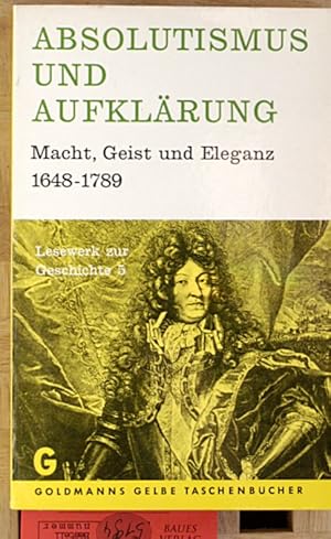 Imagen del vendedor de Absolutismus und Aufklrung a la venta por Baues Verlag Rainer Baues 