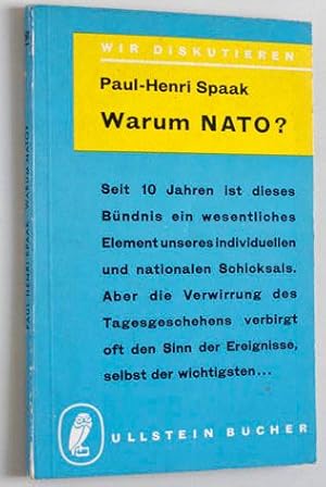 Bild des Verkufers fr Warum Nato? Ullsteinbuch Nr. 611. zum Verkauf von Baues Verlag Rainer Baues 