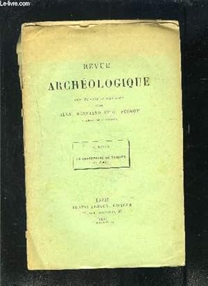 Bild des Verkufers fr REVUE ARCHEOLOGIQUE- LE SARCOPHAGE DE TABNITH ROI DE SIDON zum Verkauf von Le-Livre