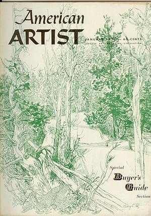 Seller image for American Artist: January, 1956, Volume 20 #1 for sale by Ramblin Rose Books