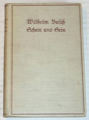 Image du vendeur pour SCHEIN UND SEIN: Nachgelassene Gedichte. mis en vente par Blue Mountain Books & Manuscripts, Ltd.