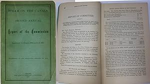 Immagine del venditore per STEAM ON THE CANAL, SECOND ANNUAL REPORT OF THE COMMISSION APPOINTED BY CHAPTER 868, LAWS OF 1871. TRANSMITTED TO THE LEGISLATURE FEBRUARY 25, 1873 venduto da Nick Bikoff, IOBA