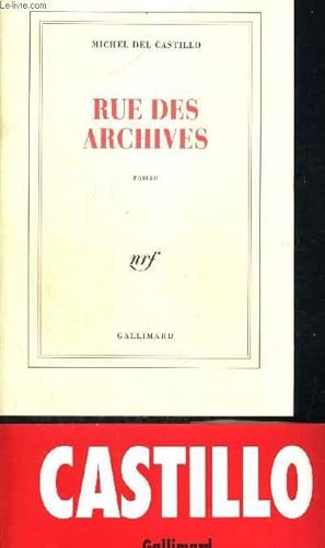 Image du vendeur pour RUE DES ARCHIVES. mis en vente par Le-Livre