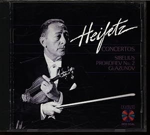 Imagen del vendedor de Heifetz Concertos Sibelius Prokofiev No. 2 Glazunov. AUDIO-CD. a la venta por Antiquariat Bookfarm