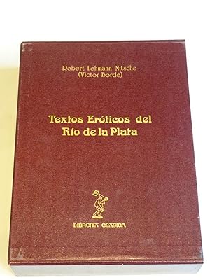 Imagen del vendedor de Textos erticos del Ro de la Plata a la venta por Libreria de Antano (ILAB & ABA Members)