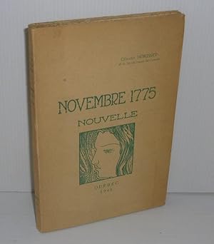 Novembre 1775. Nouvelle. Québéc. 1948.