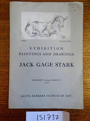 Bild des Verkufers fr Exhibition Paintings and Drawings: Jack Gage Stark zum Verkauf von Mullen Books, ABAA