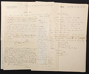 [Correspondance privée] Lettres autographes signées adressées à Fanny Janet (1897-1994)