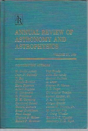 Bild des Verkufers fr Annual Review of Astronomy and Astrophysics, Volume 27 (1989) zum Verkauf von Bookfeathers, LLC