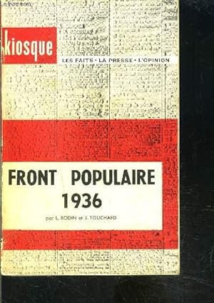 Bild des Verkufers fr FRONT POPULAIRE 1936 zum Verkauf von Le-Livre