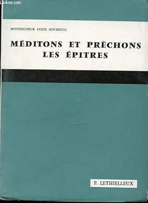 Seller image for MEDITONS ET PRECHONS LES EPITRES for sale by Le-Livre
