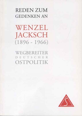 Bild des Verkufers fr Reden zum Gedenken an Wenzel Jaksch : (1896 - 1966) ; Wegbereiter deutscher Ostpolitik ; [anllich des 100. Geburtstages von Wenzel Jaksch]. [Hrsg.: Seliger-Gemeinde, Landesverband Hessen. Textbeitr. Willy Brandt .] zum Verkauf von Versandantiquariat Ottomar Khler