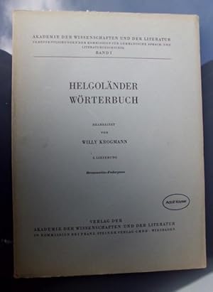 Helgoländer Wörterbuch; federt-Hartfeäler, 3. Lieferung