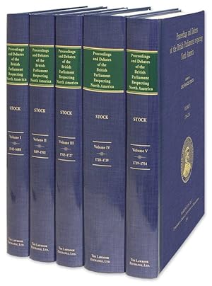 Image du vendeur pour Proceedings and Debates of the British Parliaments Respecting.5 vols mis en vente par The Lawbook Exchange, Ltd., ABAA  ILAB